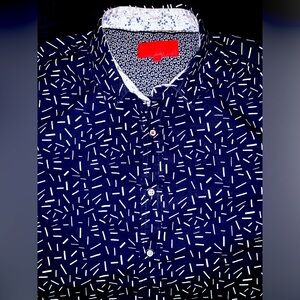 RED | Short Sleeve | Navy/White